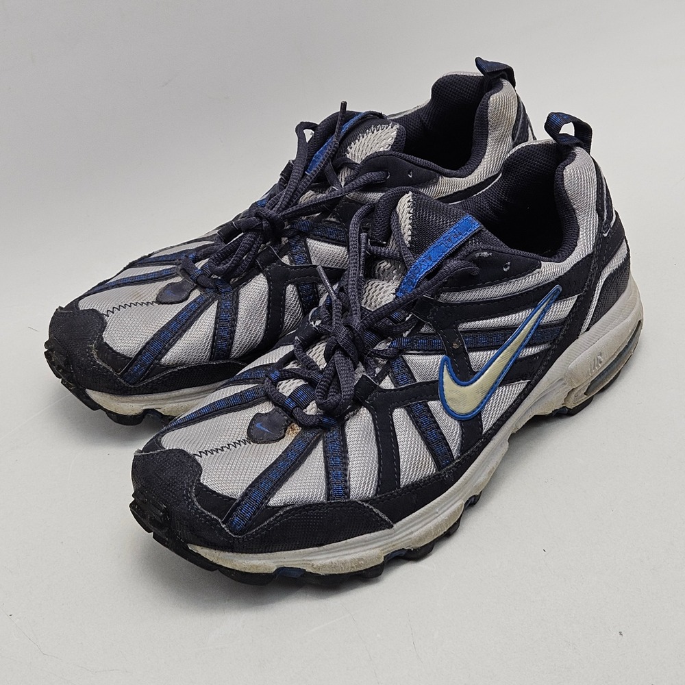 Nike Air Alvord IV Trail Running Shoes Silver Navy Blue 313609-004 Mens 10 2006